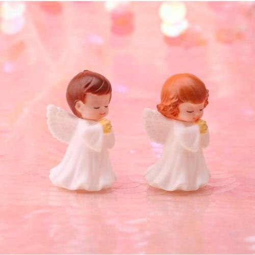 Happy Birthday Decorations Angel Men and Women Toy Cake Baking Decoration Angel Doll Baking Assembly Ornaments Birthday Dress Up