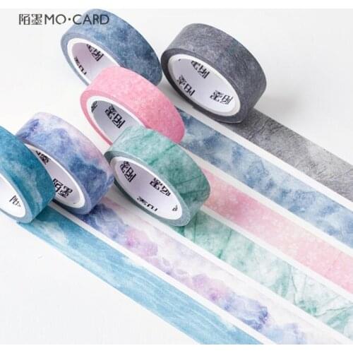 1.5cm*7m Natural Sky Color Decorative Washi Tape DIY Scrapbooking Masking Tape School Office Supply