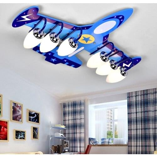 DIY Acrylic Airplane LED Ceiling Light Modern Kids Bedroom Ceiling lamp decorative home indoor lighting