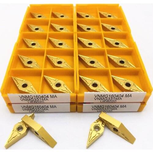 Carbide insert VNMG160404 MA UE6020 US735 High precision external metal lathe tool CNC machine tool parts VNMG turning insert