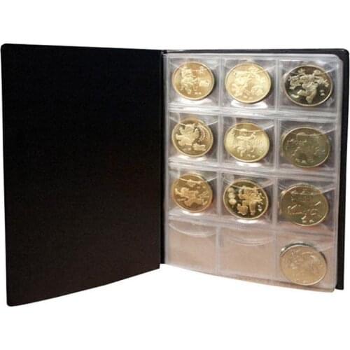 10 Page 120 Pockets Album For Coins Collection Book Home Decoration PVC Coin Album Holders Penny Money Collector Storage Book