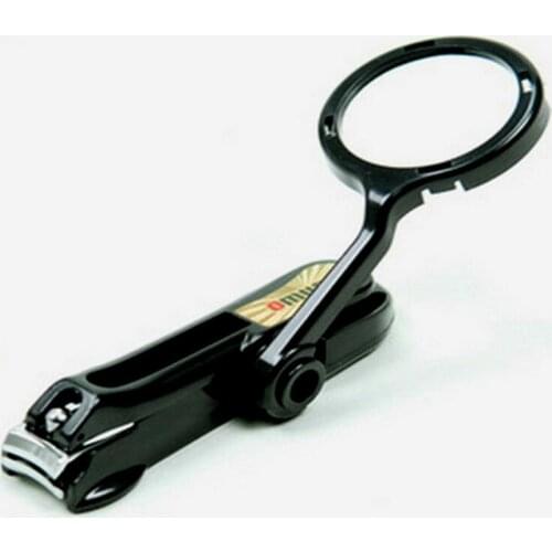 Metal Child Nail Scissors Cutters Nailfile Fingernail Clipper with 3X Times Magnifier Magnifying Glass for Mother Father