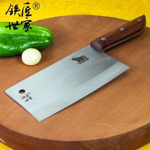 Cleaver knife Stainless steel chef slicing knife handmade forged meat fish vegetable fruit chinese kitchen knives кухонные ножи