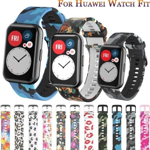 Silicone Strap for Huawei Watch Fit Smart Watches Sport Wrist Band Bracelet Belt Accessories Stainless Steel Connector With tool