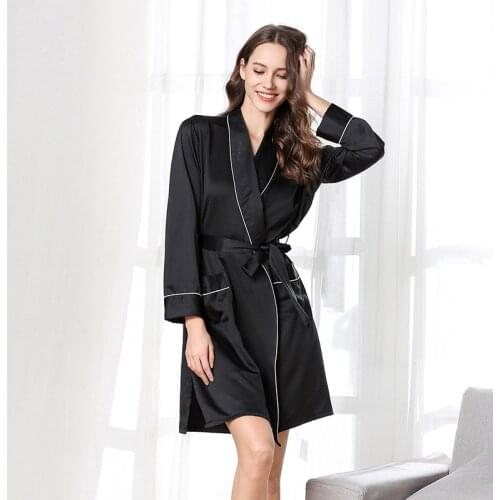 Sexy Nighty for Woman for Sex Silk Lingerie Nighty for Ladies Slipdress Home Dress for Women Peignoir Set Long Sleeve Nightdress