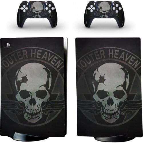 Skull Style PS5 Digital Edition Skin Sticker for Playstation 5 Console & 2 Controllers Decal Vinyl Protective Skins 1