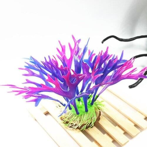 Creative Artificial Simulation Coral Small Antlers Plastic Simulation Water Plant Landscape Aquarium Home Office Decorations