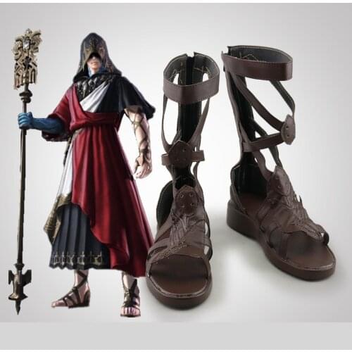 Unisex Anime Cosplay Final Fantasy XIV FF14 Crystal Exarch Cosplay Costumes Boots Custom Made