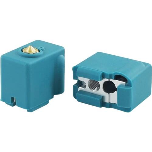 High Quality Volcano Silicone Sock Heater Block Aluminum For E3D Hotend PT100 Sensor Thermistor 3D Printer Parts Heat Block