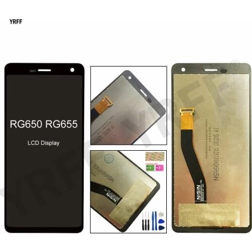 High Quality LCD Screens For RugGear RG650 RG655 LCD Display Touch Screen Digitizer Assembly Panel Sensor Phone Repair Sets