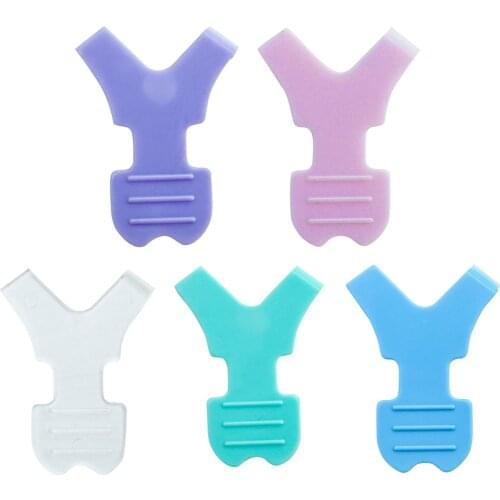 10 Pcs Makeup Eyelash Brushes 10pcs Reuseable Plastic Clean Comb Y Shape Eyelashe Lifting Curler Eye Lash Extension Perm Eye