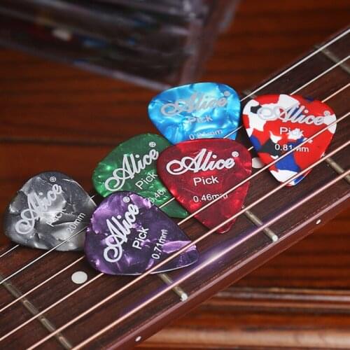 10 Pcs New Acoustic Picks Guitar Picks Plectrum Celluloid Electric Smooth Guitar Pick Accessories 0.46mm 0.71mm 0.81mm 0.96mm