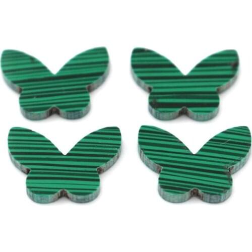 10pcs Carved Natural Stone Butterfly MOP shell White Red Black Green Stone Butterfly Cut for DIY Jewelry MOP Pearl shell