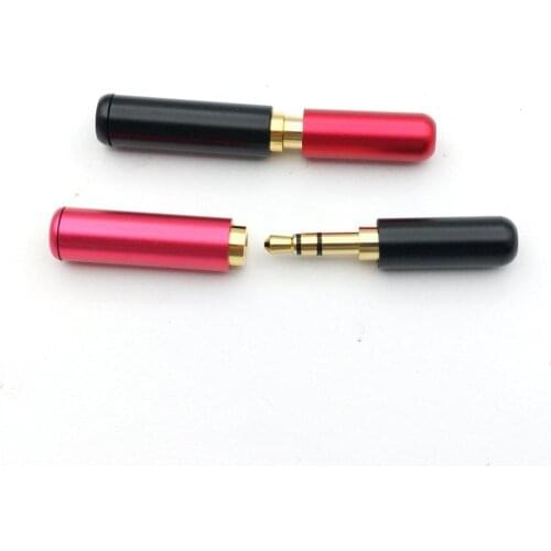 20Pair 3.5mm male 3 pole stereo plug + female jack Audio TRS connectors solder