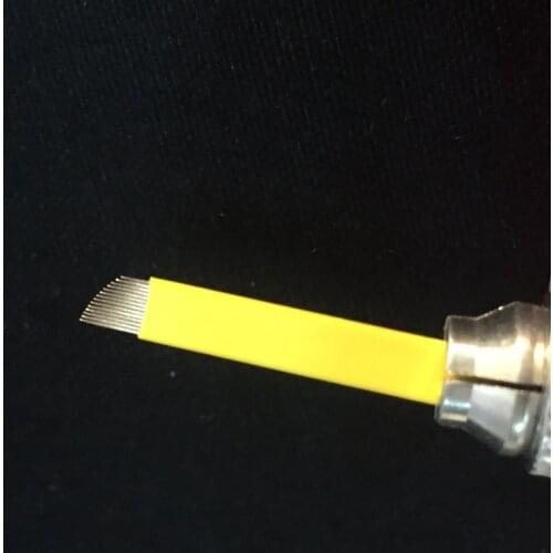 200 Pcs Tattoo Needles Permanent Makeup Microblading Needles Eyebrow Flex Needles By Free Shipping