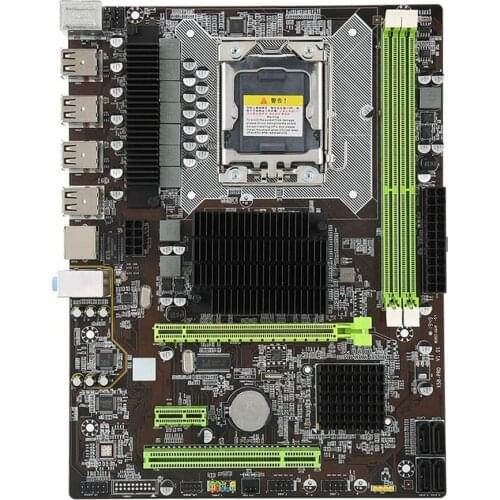 2021 New Main Board X58 PRO Large Board DDR3 Supports A Card N Card Desktop Computer Main Board Gigabit Network Card