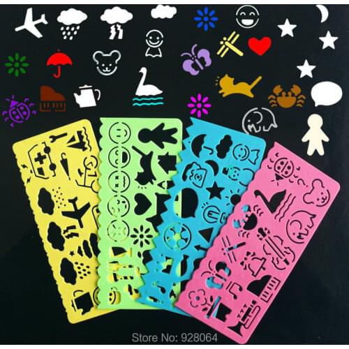 4pcs plastic drawing toys drawing board Painting tools drawing tool educational toys baby toys for children toy diy best gift