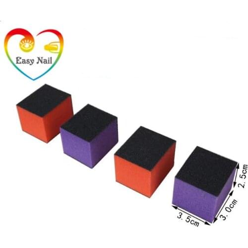 5pcs black Mini buffer 35* 30*25mm Buffer mix color Buffing Sanding Files Block Acrylic Nail Art Tips Manicure Tool wholesale