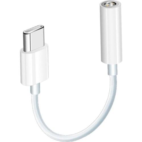 Type-C To 3.5mm AUX Headphones Adapter for SAMSUNG NOTE 10 Plus A90 A80 A60 Type C To 3.5 Jack Earphone Audio Cable