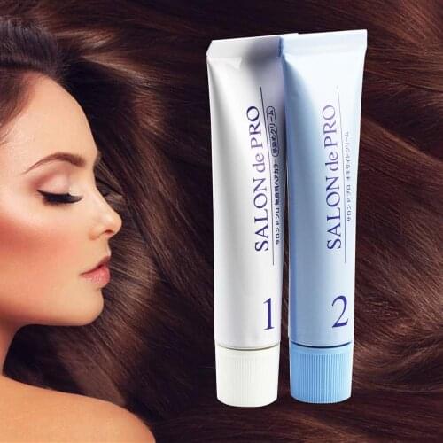 Odorless Hair Dye Rapid Coloring Cream for Gray Hair Light /Natural /Dark Brown