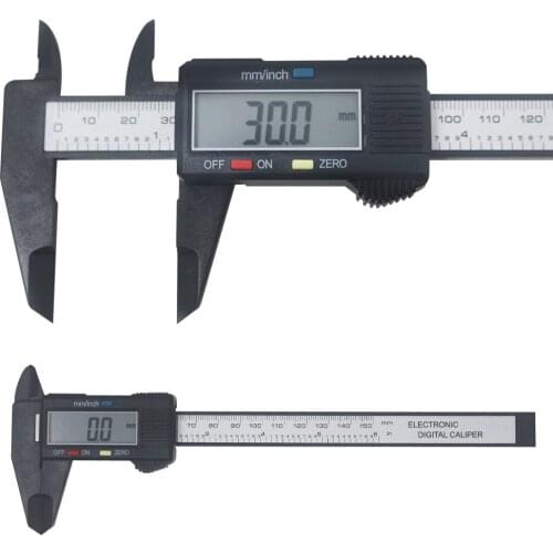 Digital Vernier Caliper Electronic Gauge Carbon Fiber Micrometer 0.1mm 150mm 6inch LCD Micrometro Paquimetro