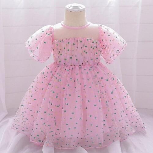 Baby Girls Dress Newborn Lace Princess Dresses For Baby 1st Year Birthday Halloween Christmas Costume Infant Photograph Dress