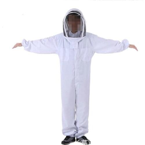 Cotton Full Body Beekeeping Clothing Veil Hood Hat Anti-Bee Coat Special Protective Clothing Beekeeping Bee Suit Equipment