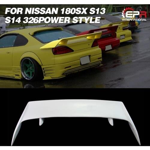 FRP Wing Trim For Nissan 180SX S13 S14 S14A 326Power Glass Fiber Rear Spoiler Body Kit Tuning For 180SX S13 S14 S14A Racing Part