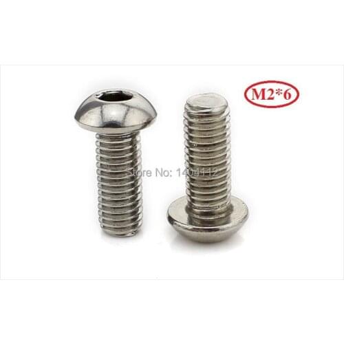 M2*6 Stainless Steel Hexagon socket button head screws