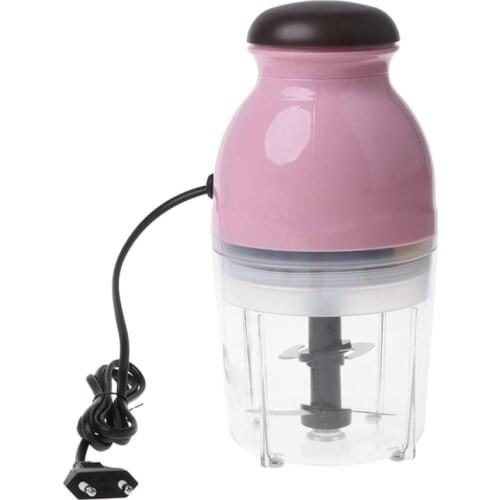 300W Eu Plug Mini Electric Meat Grinder Food Processor Vegetable Fruit Blender Chopper 600Ml-Eu Plug