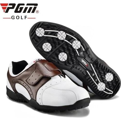 Pgm Mens Golf Shoes Soft Leather Training Sports Sneakers Anti-Skid Breathable Comfortable Lightweight Athletic Shoes #B1337