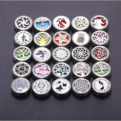 New Aromatherapy Locket Stainless Steel Magnetic Essential Oil Diffuser Clip Brooch Fresh Breath Men And Women Dating Artifact