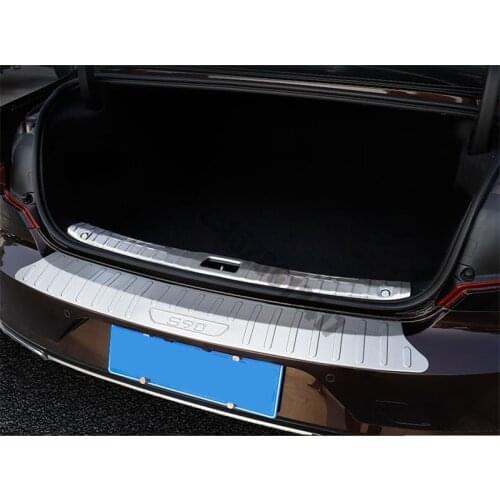 Stainless steel rear windowsill panel,Rear bumper Protector Sill for Volvo S90 2017-2021 Car Styling