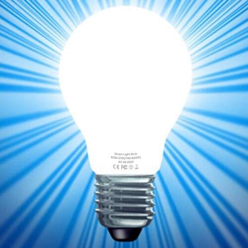 Tuya WiFi Smart Light Bulb or IR Remote Control Lamp RGB/White/Warm Work with Alexa/Google Home Dimmable Timer Function LED Bulb