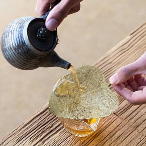 Reusable Tea Strainer Leaves Shape Tea Infuser Teapot Stainless Steel Loose Tea Leaf Spice Filter Drinkware Kitchen Accessories