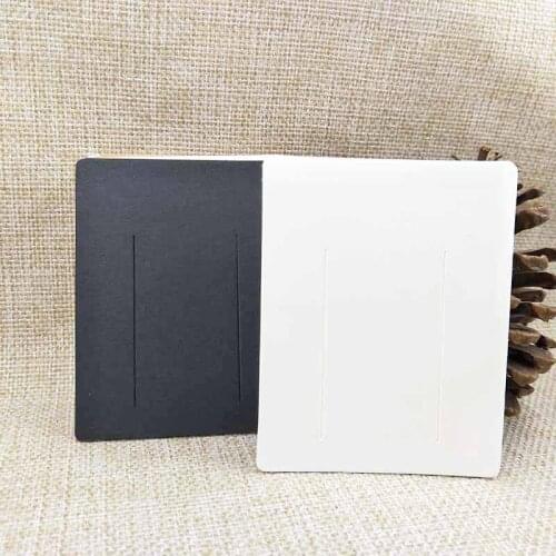 100pcs 7*9cm white/kraft/black DIY blank hair clip display card women barrette products package card personalized logo available