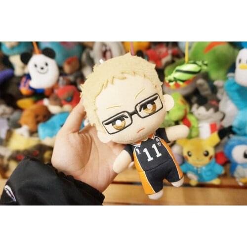 2020 original 15cm Haikyuu! Anime Plush Toy Stuffed Toy Tsukishima Kei Yamaguchi Tadashi Sawamura Daichi Anime Toys Gift Doll