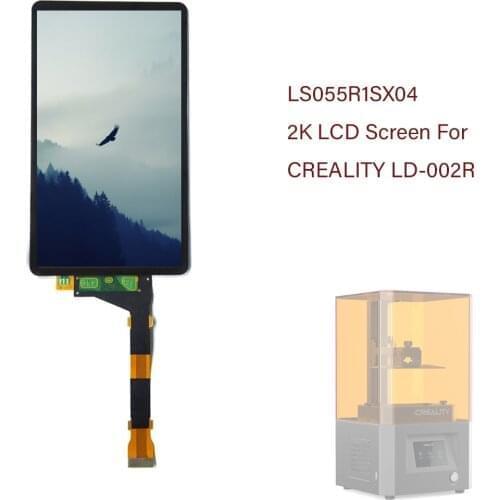 2K LCD Screen For LD-002R 3D Printer 5.5 inch CREALITY LD-002R LS055R1SX04 LCD Screen With Glass Protector Film No Backlight