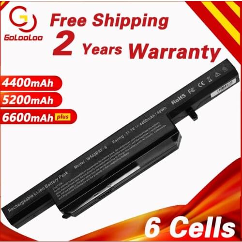 Golooloo 6 Cells Laptop battery W540BAT-6 for Clevo W540BAT 6 W155EU W155U W545EU W550EU W550SU