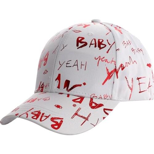 Cotton Letter Print Casquette Baseball Cap Adjustable Snapback Hats for Men and Women 269