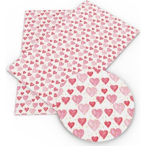 David accessories 20*33cm Cartoon Character Printed Faux Leather Fabric Sheets DIY Bow Bag Synthetic Leather Fabric,1Yc9068