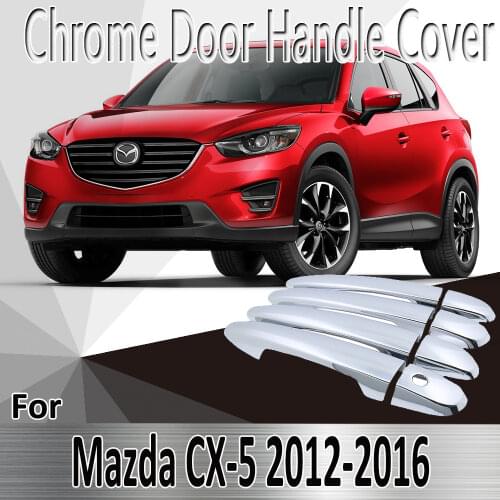 For Mazda CX-5 CX5 CX 5 KE 2012~2016 2013 2014 Styling Stickers Decoration Chrome Door Handle Cover paint Refit Car Accessories