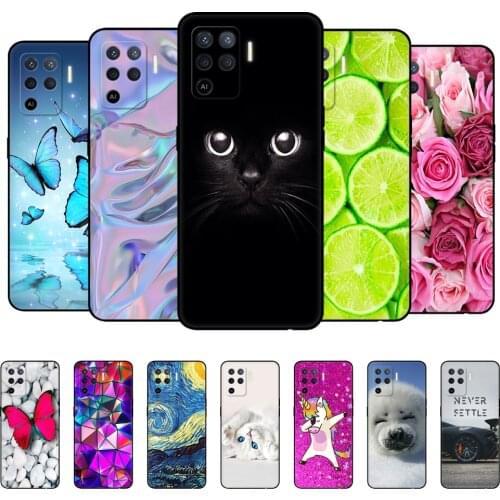For OPPO A94 Case Phone Back Cover For OPPO A94 5G 4G Case CPH2203 CPH2211 OPPOA94 A 94 Bumper Silicon Soft Funda black tpu case