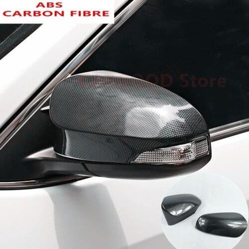 ForToyota Camry 2012-2015 ABS Carbon fibre Auto Car Rearview Mirror Protector Cover Frame Trim Car Styling Accessories 2pcs