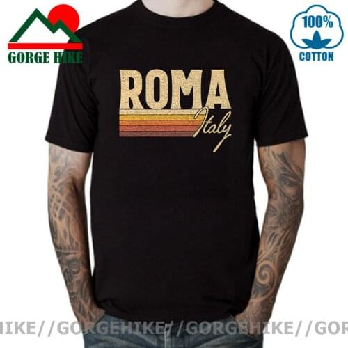 Vintage Italy Italia Italian ITA Rome Roma mens t shirt men new Tops Tee Fashion Short-sleeved clothes summer streetwear t-shirt