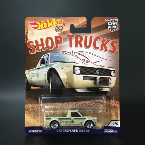 Hot Wheels Car Culture Shop Trucks CHEVY PICKUP SILVERADO SUBARU BRAT Collection Real Riders Metal Diecast Model Car Toys