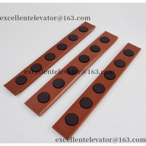 L230mm Lift Guide Shoe Insert Elevator 3 in 1 Guide Shoe Liner 3PCS/SET 16mm use for Mitsubishi 1 Pack=10 Sets