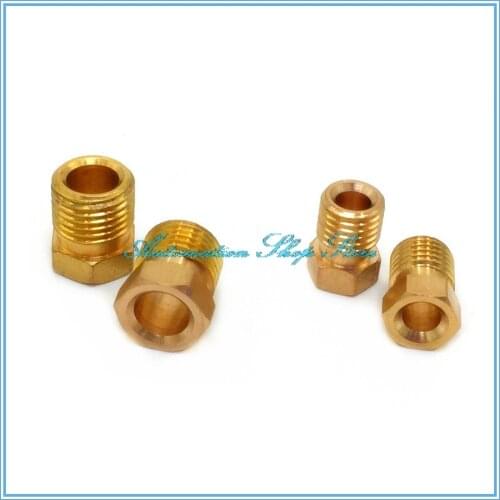 Brass Pipe connector M8x1 M10X1 Fixed joint Lubricating oil pump tubing connector CNC machine tool Fittings