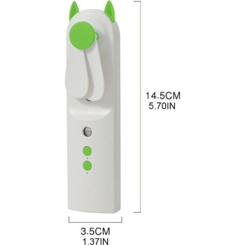 Mini Handheld USB Charging Fan Air Humidifier Moisturizer Low Noise Water Spray Mist Fan for Indoors Outdoors