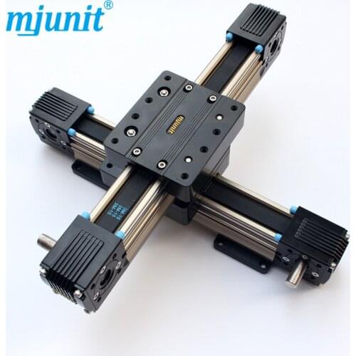 MJ45 XY rails with high speed belt drive linear actuator super low noise ball wheel linear rail